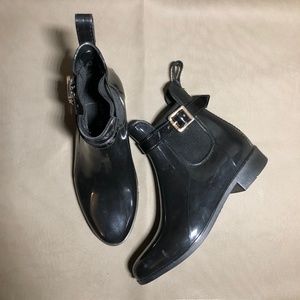 Marc Fisher Buckle Ankle Rain Booties
